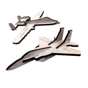 کیت ماکت چوبی جنگنده‌های F-15 و A-10 (مدل 32 قطعه)